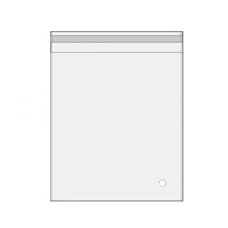 100Pcs Self-Adhesive Clear Opp Cellophane Bags with Air Hole - 8*10+3cm