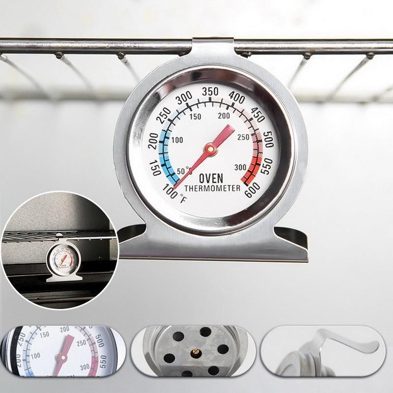 Stainless Steel Oven Thermometer Large Dial Kitchen Food Temperature Au Stock