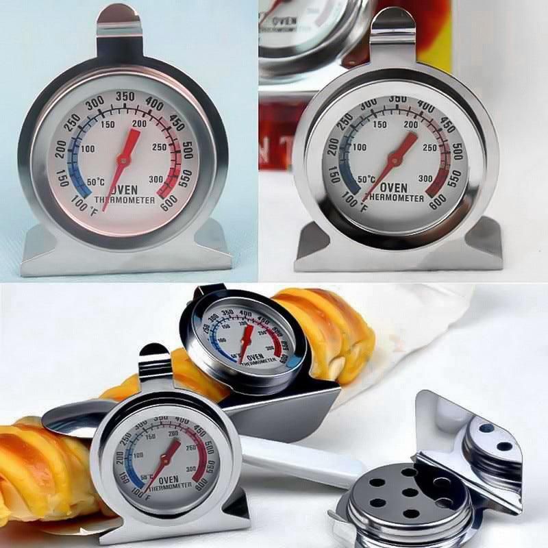 Stainless Steel Oven Thermometer Large Dial Kitchen Food Temperature Au Stock