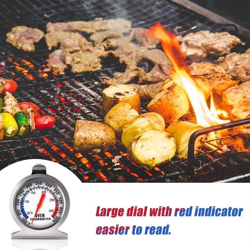 Stainless Steel Oven Thermometer Large Dial Kitchen Food Temperature Au Stock