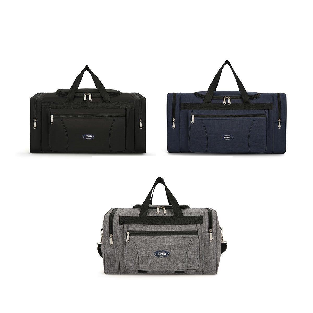 Large Capacity Waterproof Travel Luggage Bag Lightweight Foldable Handbag - Small-Black