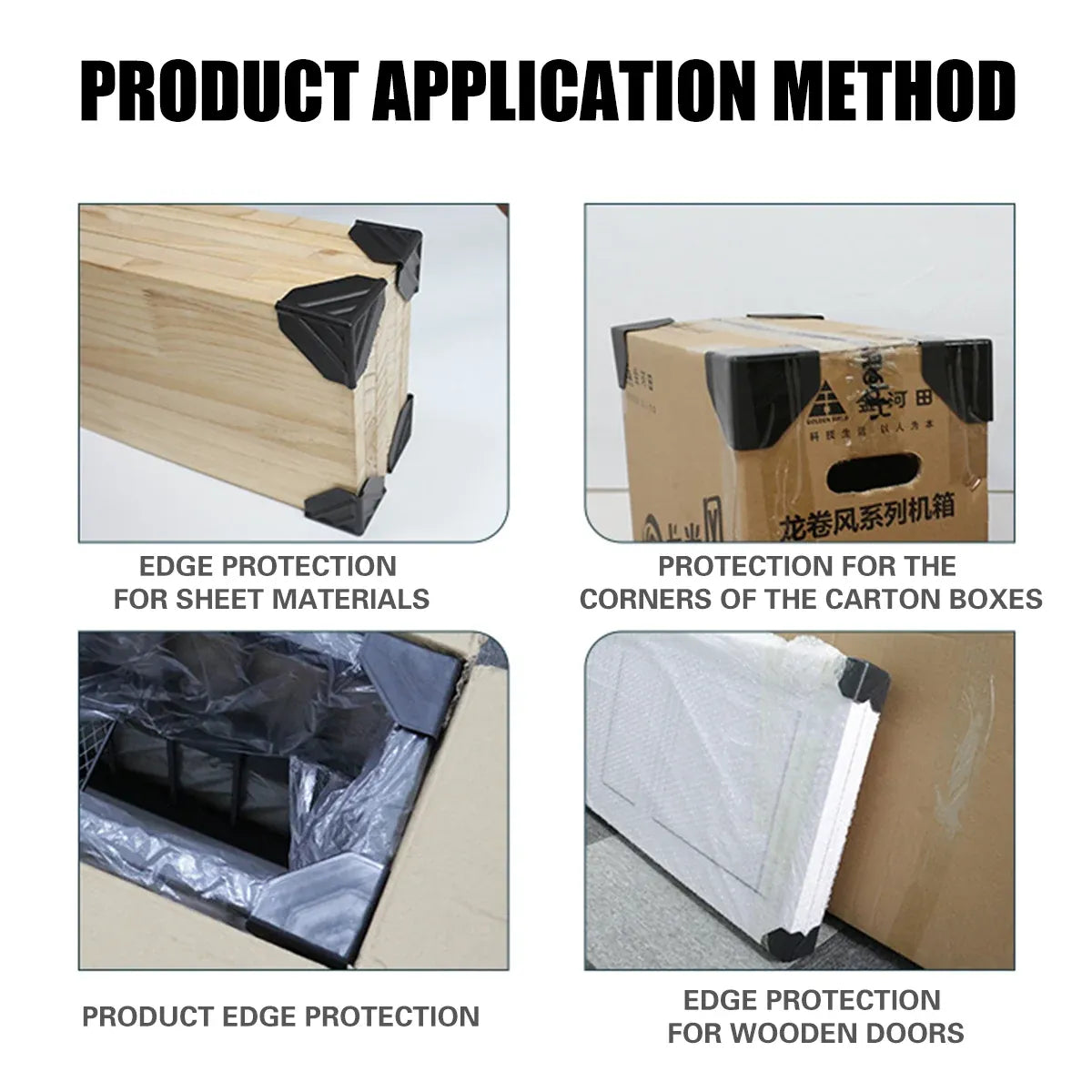 50PCS Cardboard Box Corner Protectors for Moving Shipping Packaging