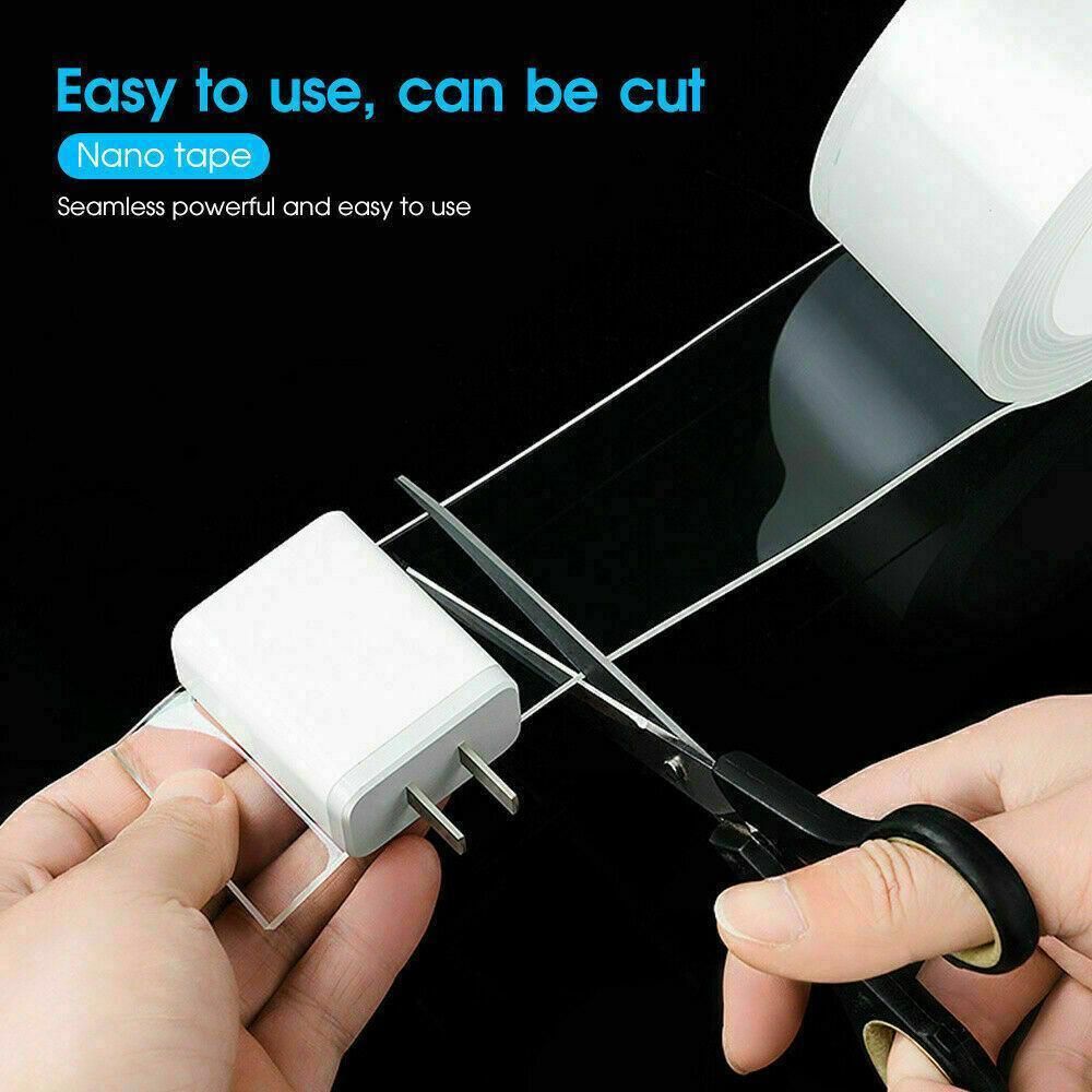 Double Sided Nano Tape Clear Adhesive Traceless Invisible Gel Anti-Slip Au Stock