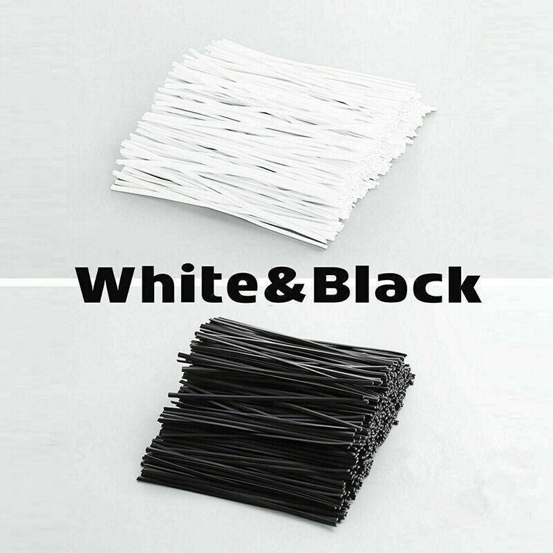 Metallic Twist Ties Plastic Cable Cord Ties Reusable Packaging Wire Candy Au