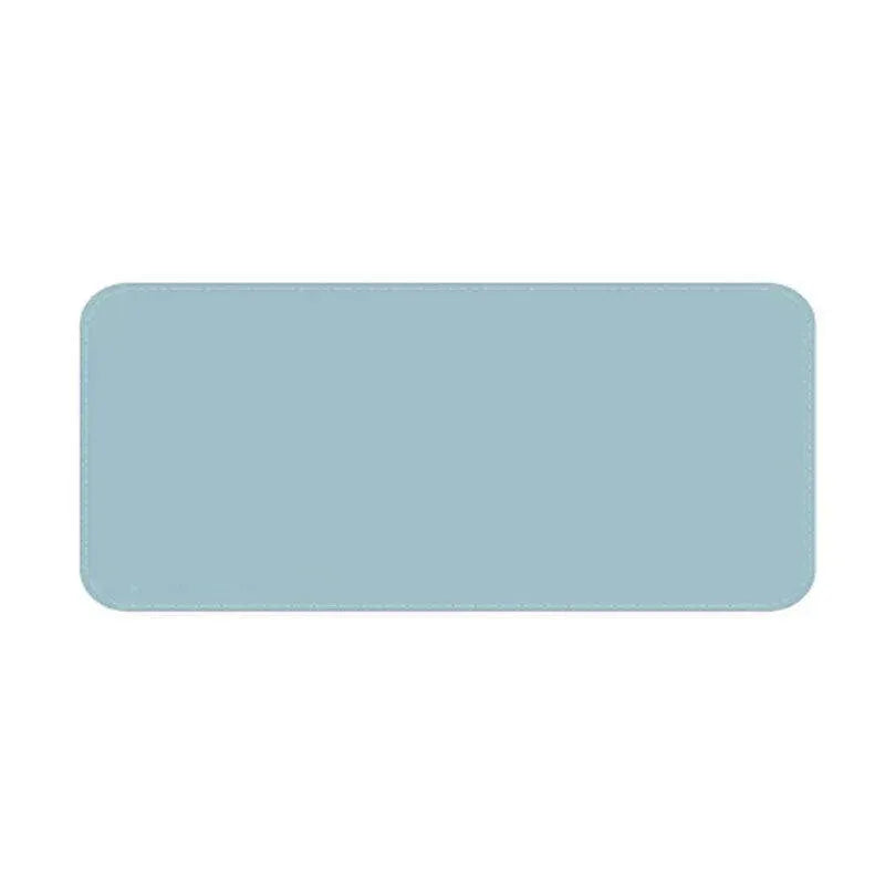 Large Leather Gaming Mouse Pad Waterproof Desk Keyboard Mat 120 x 60cm - Light Blue