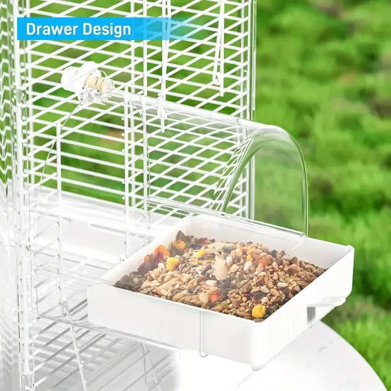 3in1 Parrot Bath Basin Bird Bathtub Cage or Accessory Pet Bird Feeder Water Bowl - Bathroom