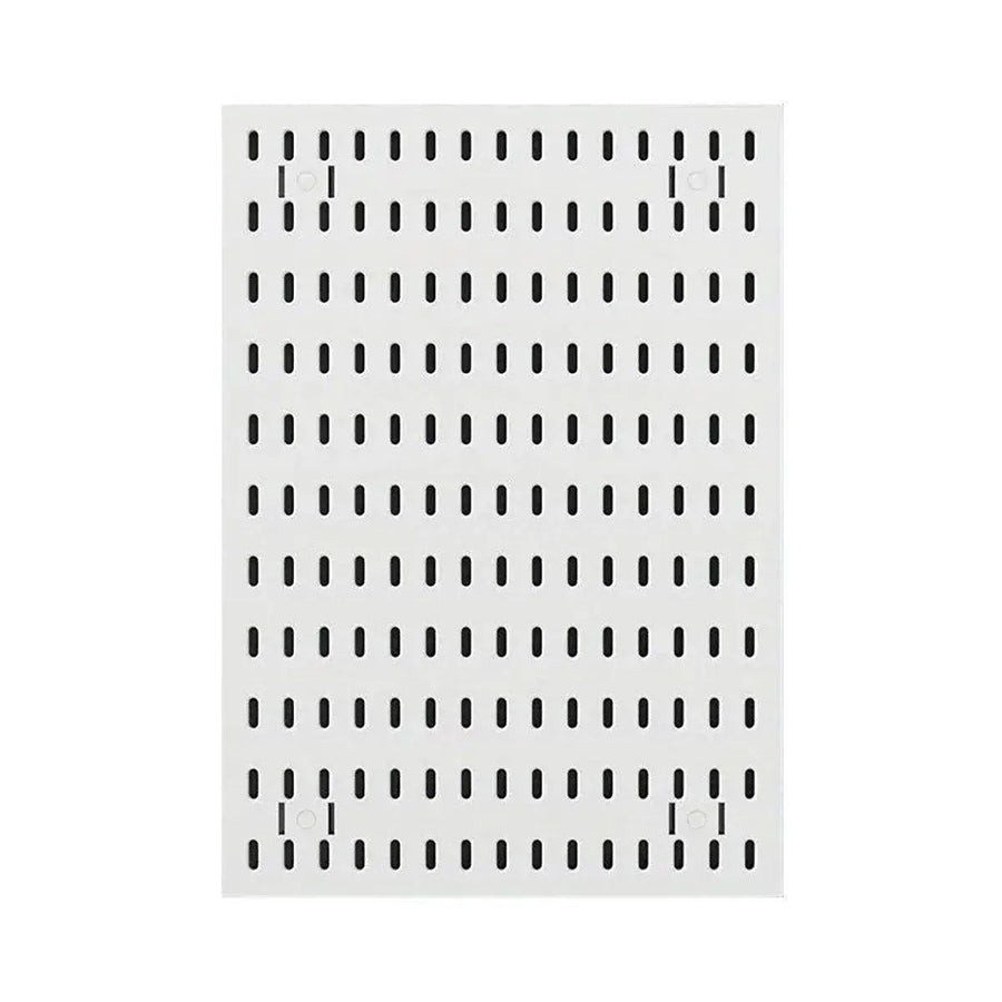 Clip-On Vertical Hole Board Desktop Organizer Punch-Free Office Partition Shelf - White