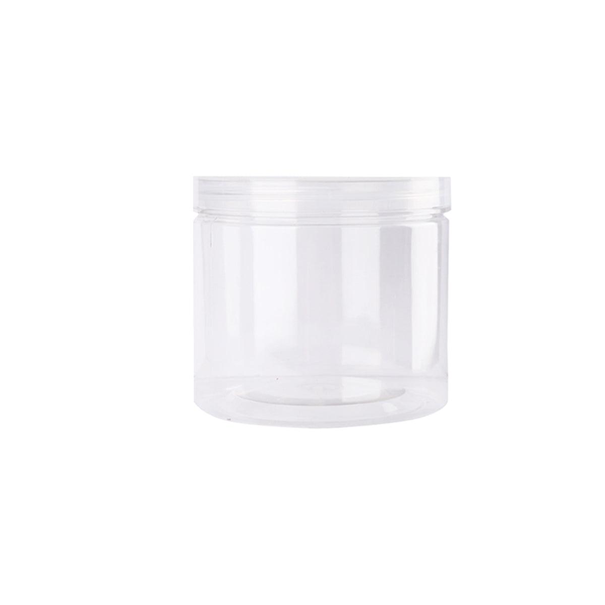 Wide Mouth Plastic Food Bottles 50pcs Transparent Sealed Storage Tanks Container - 8.5cm x 20cm