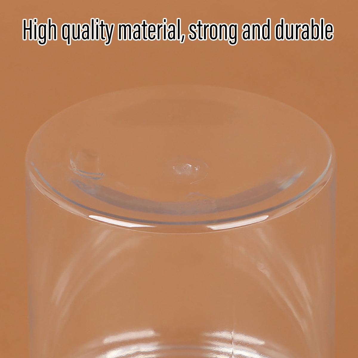 Wide Mouth Plastic Food Bottles 50pcs Transparent Sealed Storage Tanks Container - 10cm x 8.5cm