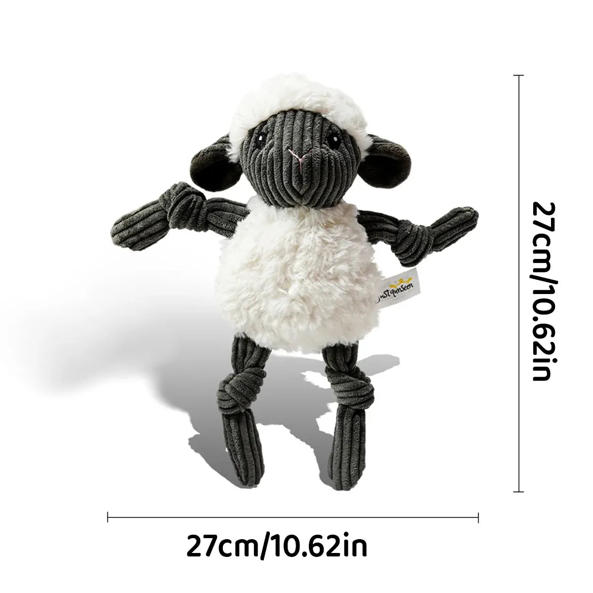 Lamb Shape Pet Chew Toy with Squeaker Soft for Dogs Puppies Play