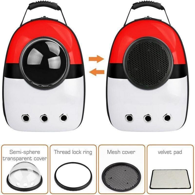 Cat Dog Backpack Carrier Breathable Pet Carrier Bag for Outdoor Travel - Penguin
