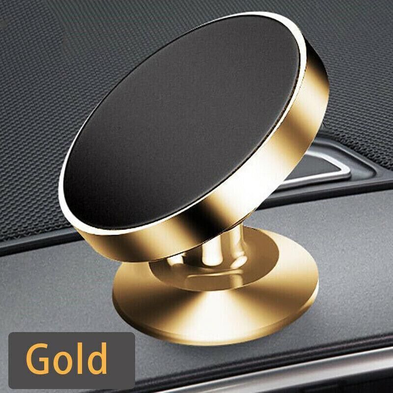 360-Degree Car Phone Holder Dashboard Mount Stand Cradle for Flat Surface - Silver