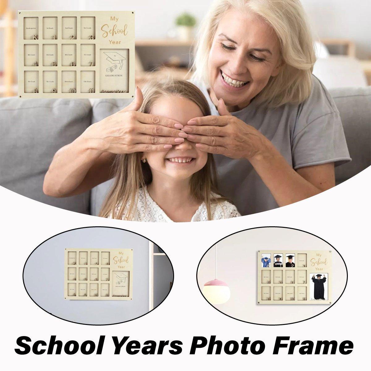 Graduation School Years Photo Frame Collage Gift Keepsake Memory Display Holder