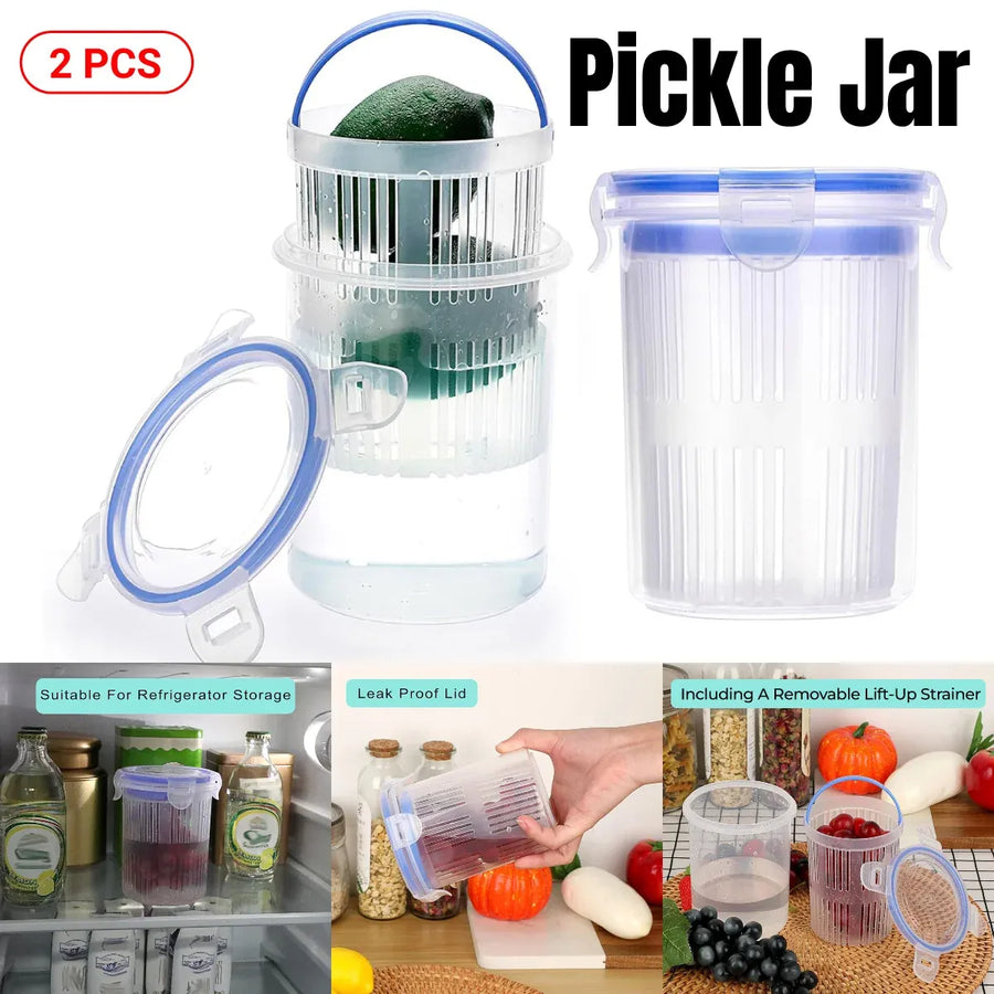Pickle Basket Drainage Preservation Kimchi Jar Separator Fermentation Container