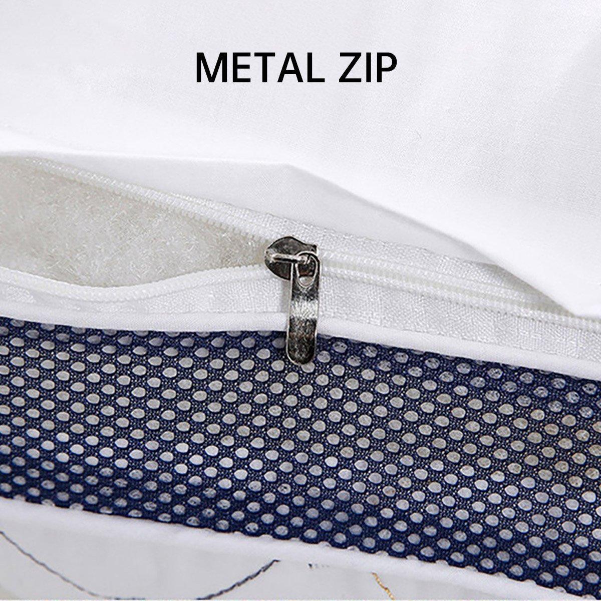 1/2PCS Hotel Style Polyester Fibre Pillow Washable High Rebound Support - 600g-2pcs