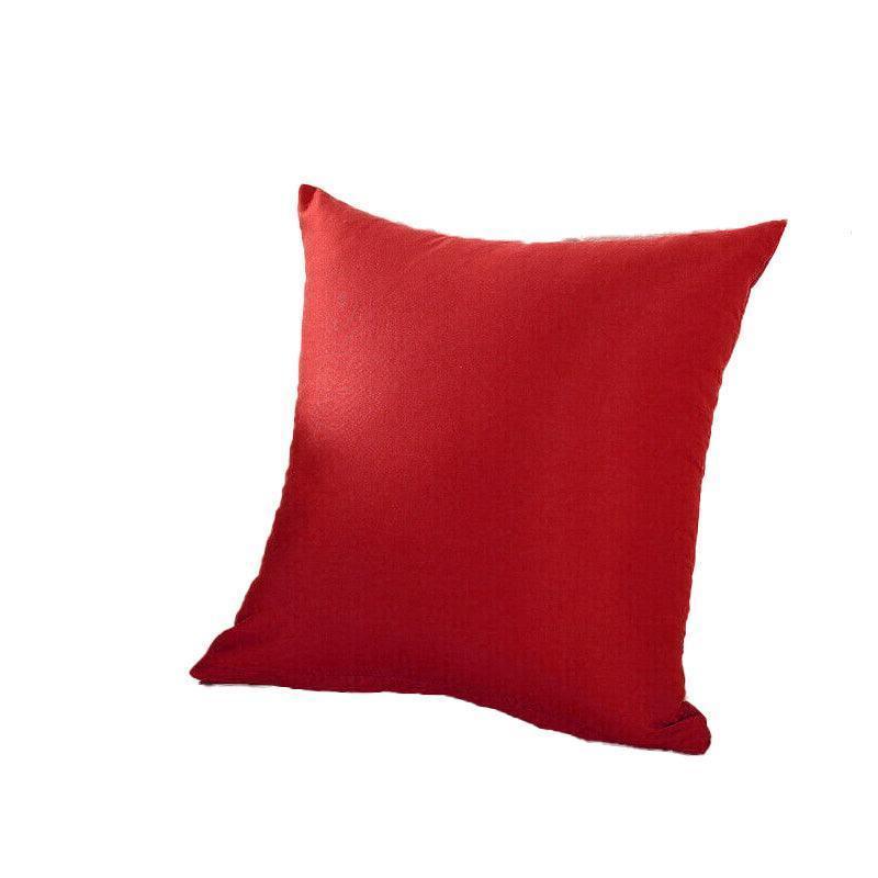 50cm*50cm Multicoloured Plain Solid Colour Cushion Cover Decorative Pillow Case - Green