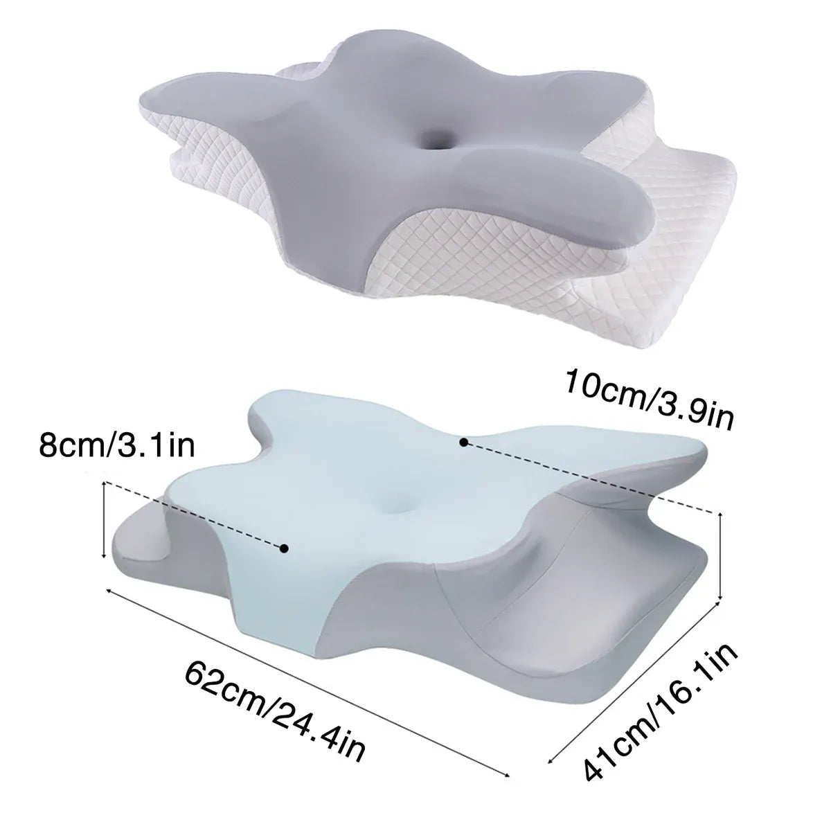 Memory Foam Butterfly Neck Pillow for Enhanced Comfort and Sleep Positioning