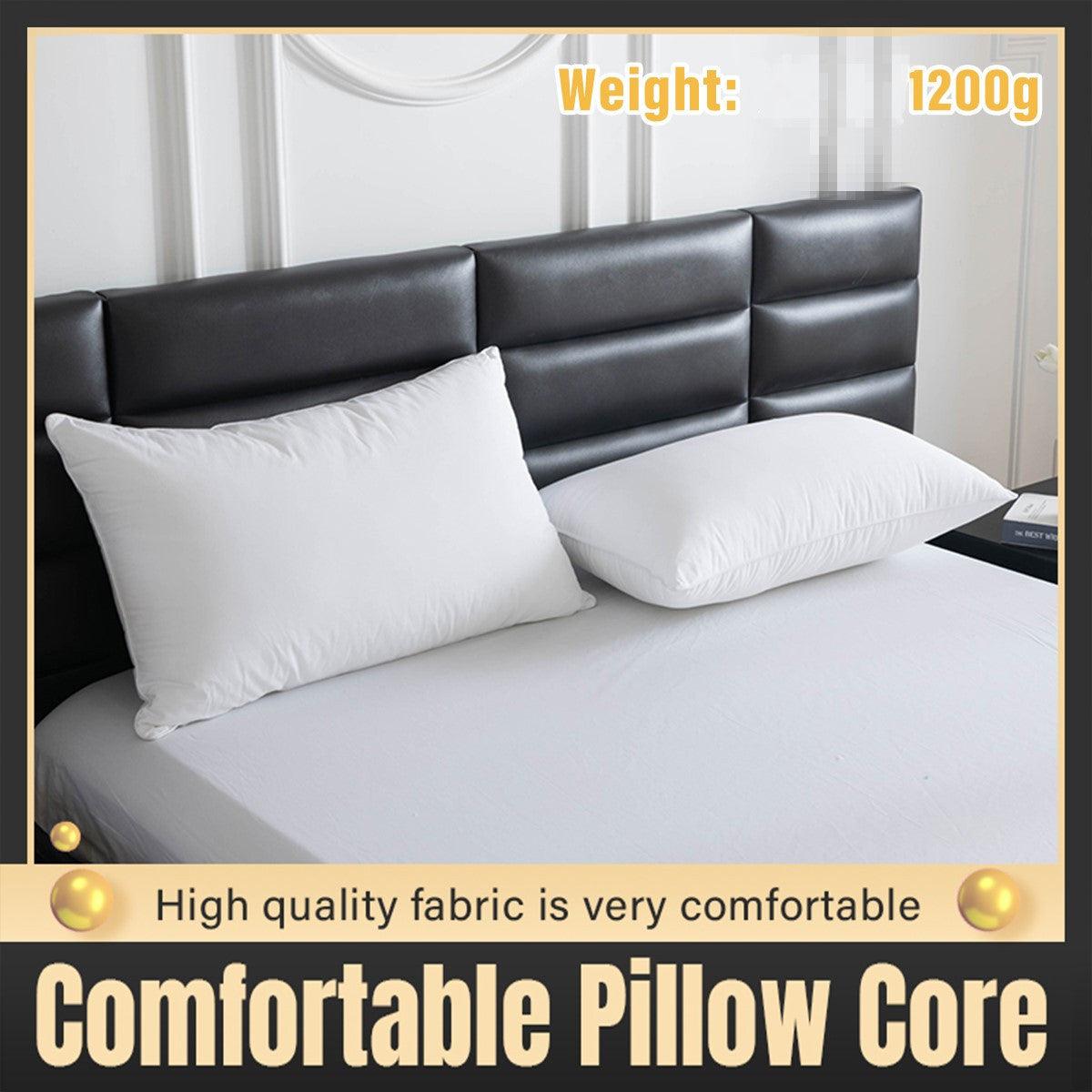 Hotel Quality White Pillow Core Soft Cotton Pillow Insert for Bedroom Living Room
