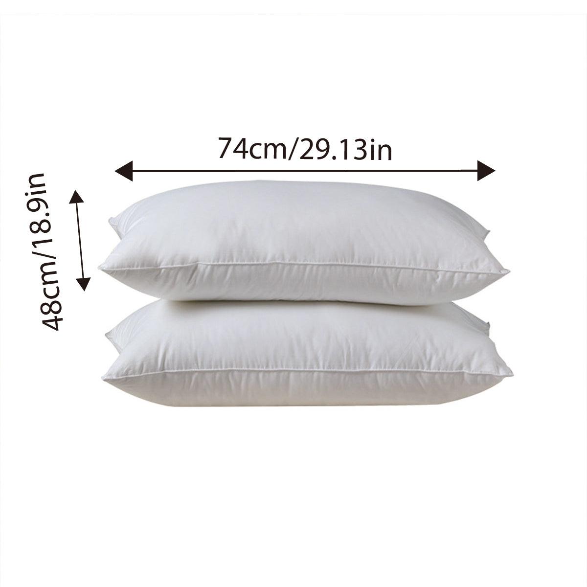 Hotel Quality White Pillow Core Soft Cotton Pillow Insert for Bedroom Living Room