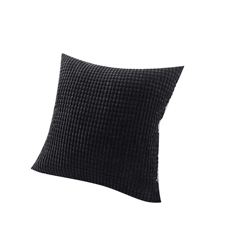 45X45 Plain Solid Colour Cushion Cover Decorative Pillow Case Home Multicoloured - Red