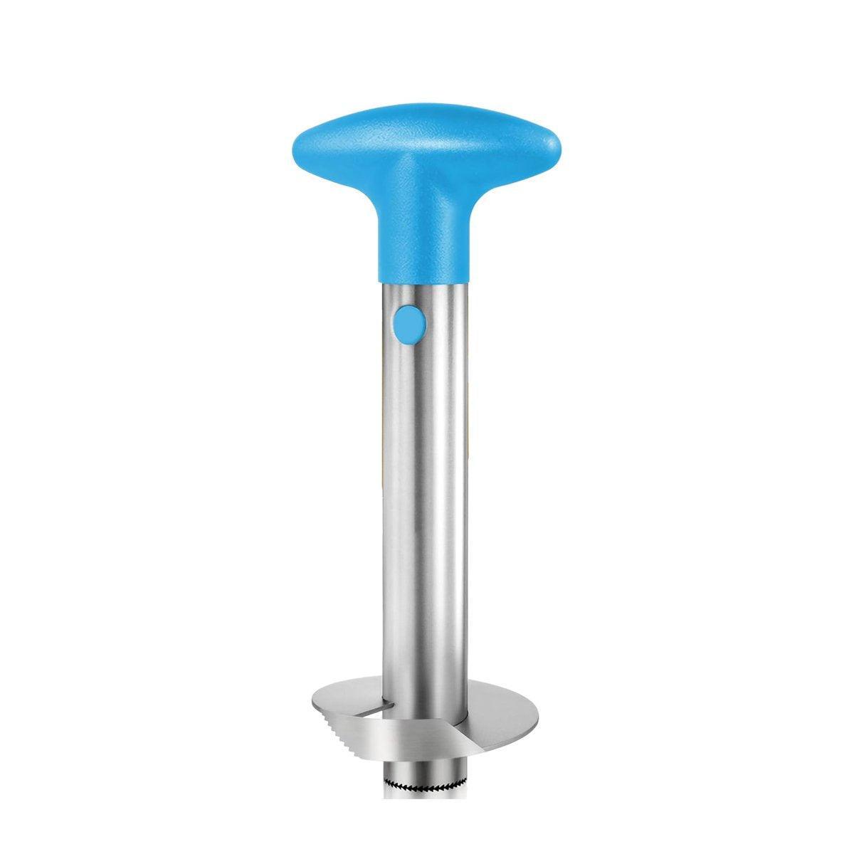 Stainless Steel Pineapple Corer Slicer Peeler Cutter Tool Easy Pineapple Cutter - Blue