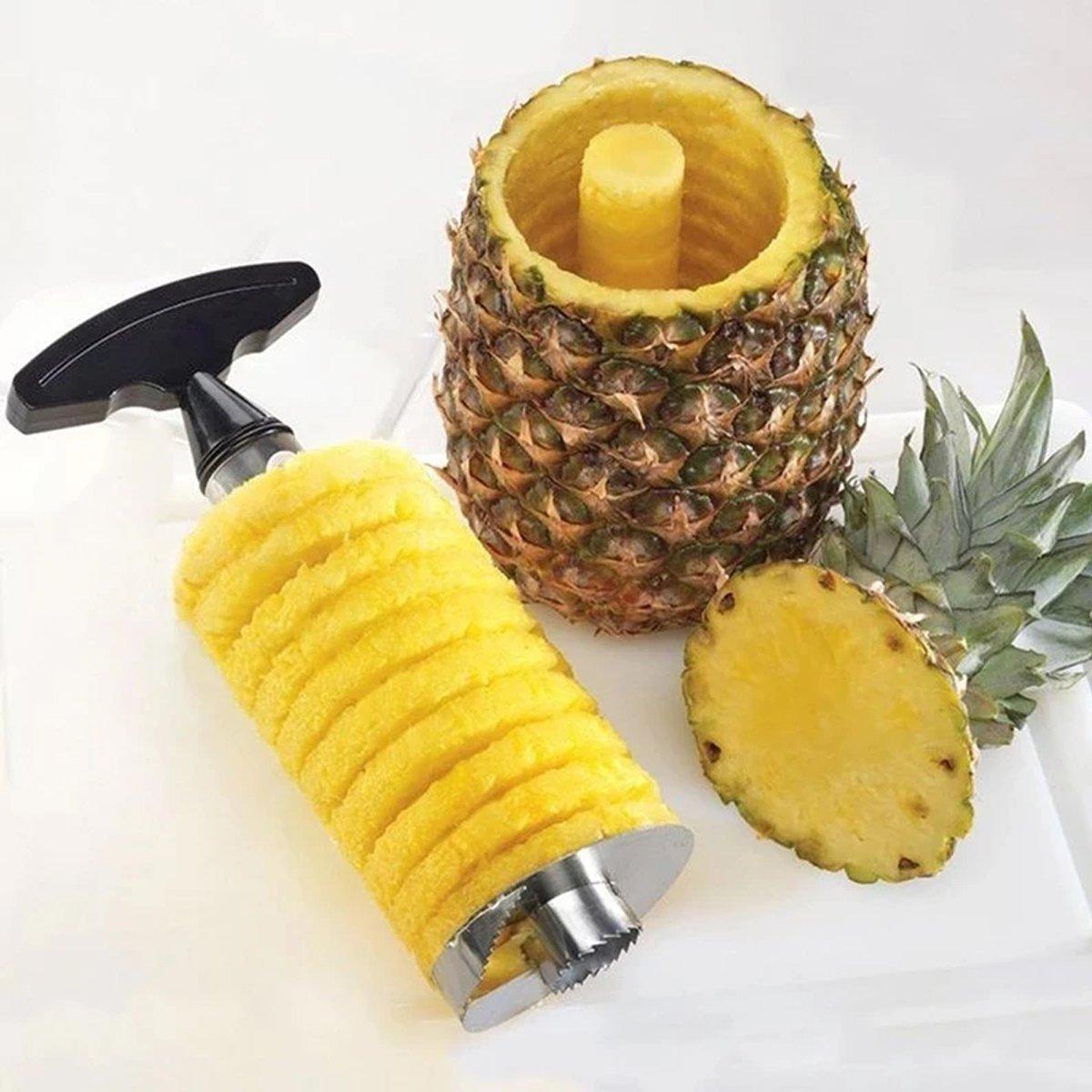 Stainless Steel Pineapple Corer Slicer Peeler Cutter Tool Easy Pineapple Cutter - Pink