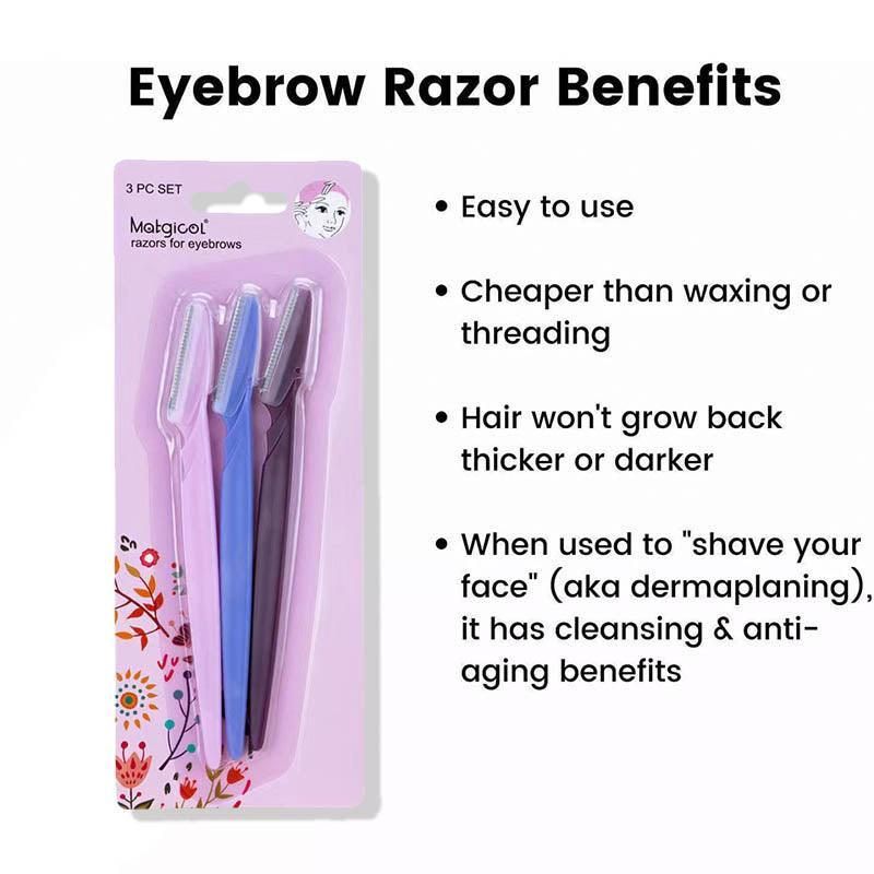 Eyebrow Razor Trimmer Shaver Facial Blade Shave Shaper Hair Remover Women Eye - 3 PCS