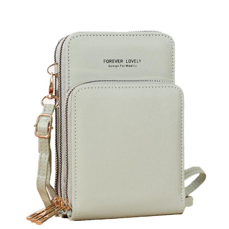 Women Crossbody Phone Purse Touch Screen Bag Rfid Blocking Wallet Shoulder Strap - Pink Purple