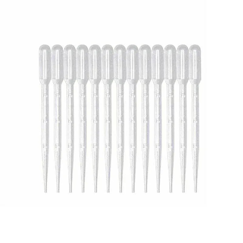 100X 3ml Disposable Graduated Plastic Pipettes for Liquid Transfer - 100PCS