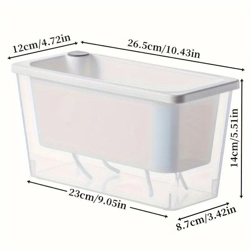 Balcony Vegetable Pot Planter Lazy Self Priming Flower Pot for Indoor Gardening - Pink