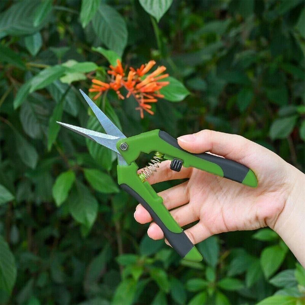 2Pcs Pruning Shears Plant Scissors Trim Trees Snips Branch Garden Secateurs Tool