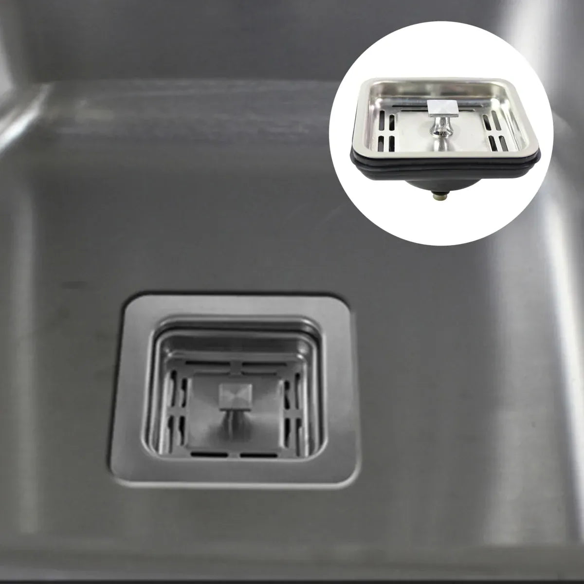 Kitchen Waste Disposer Square Lid Sink Plug Food Disintegration Drain Cover Tool