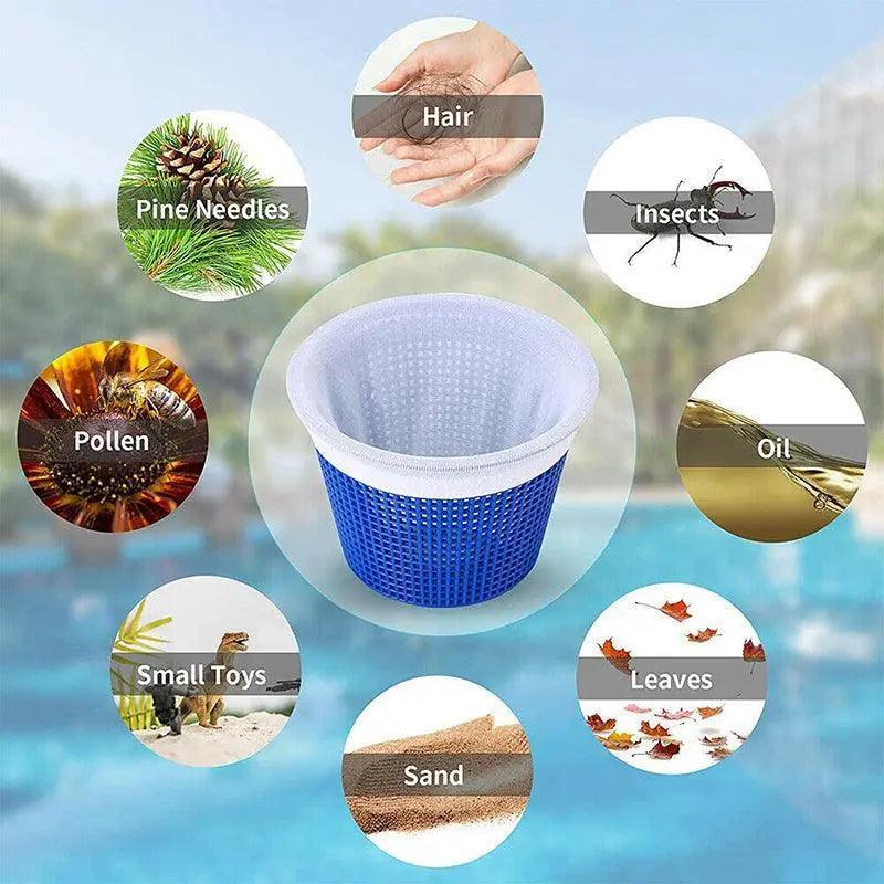 Pool Skimmer Socks for Filter Basket Debris Net Bags 5 to 30 Pieces - 5PCS