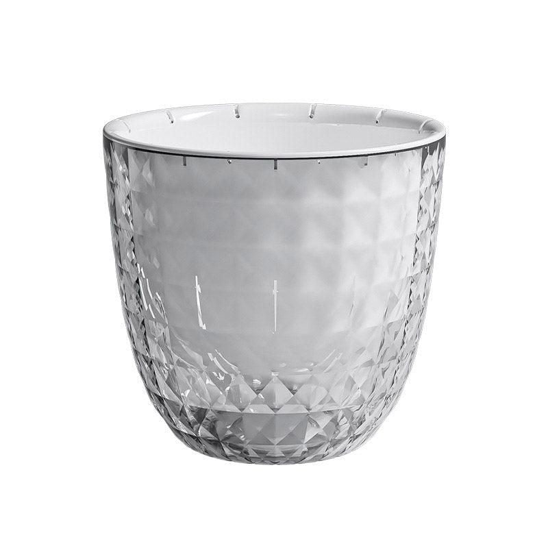 2pcs Transparent Self Watering Flowerpot Automatic Absorbent Planter Storage