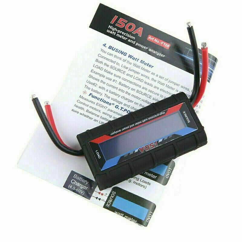 150A Digital LCD Amp Watt Meter Power Analyser Solar Caravan