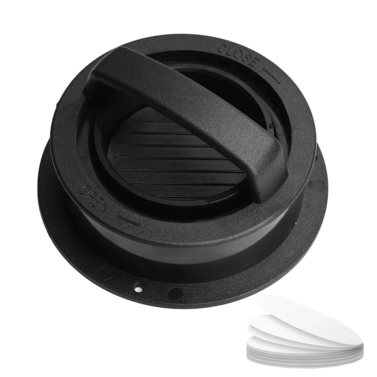 Manual Hamburger Press Round Meat Patty Mould BBQ with 100 Wax Discs