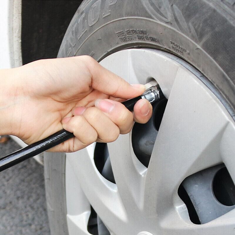 Air Tyre Inflator Pressure Meter Car Truck Tire Pump Hose Gauge Compressor Tools