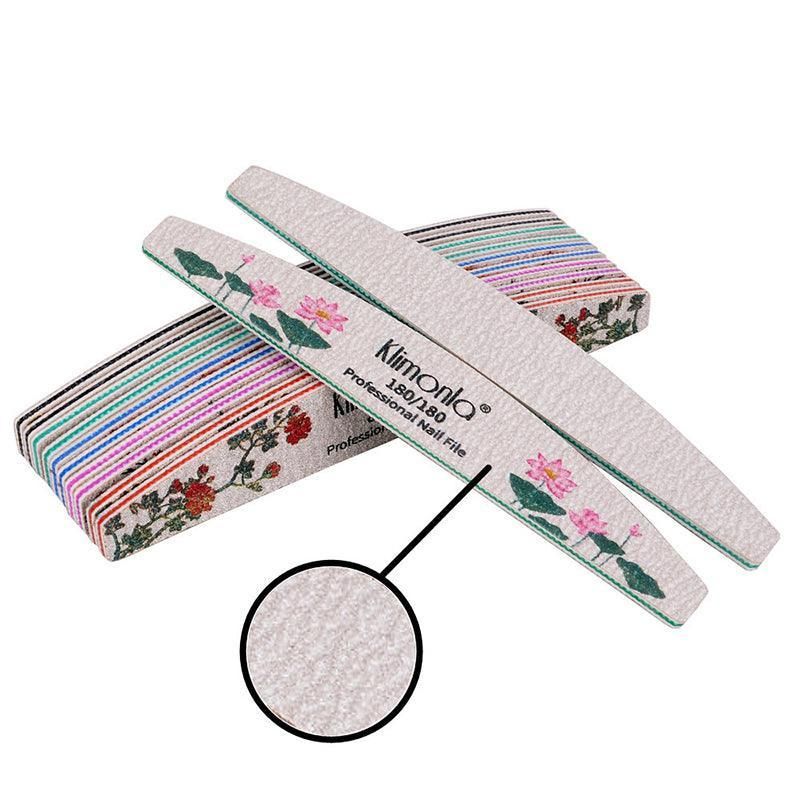 5Pcs Flower Nail Files Sanding Buffer 80-240 Grit Professional Manicure Pedicure