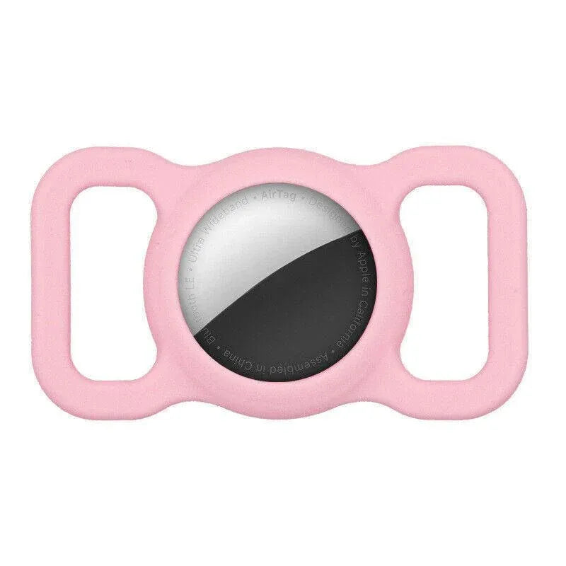 Silicone Collar Attachment Case Compatible with Tracking Device for Pets - Pink