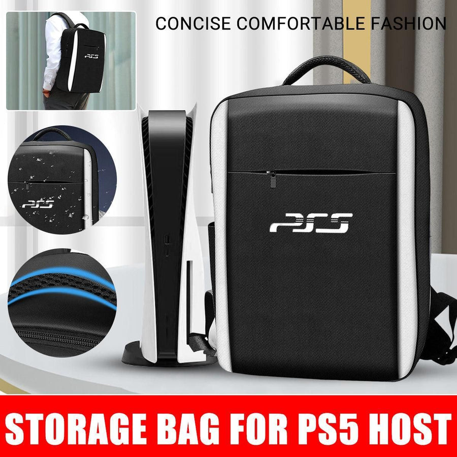 For PS5 Carrying Case Console Game Accessories Storage Bag Carrying Case Backpack