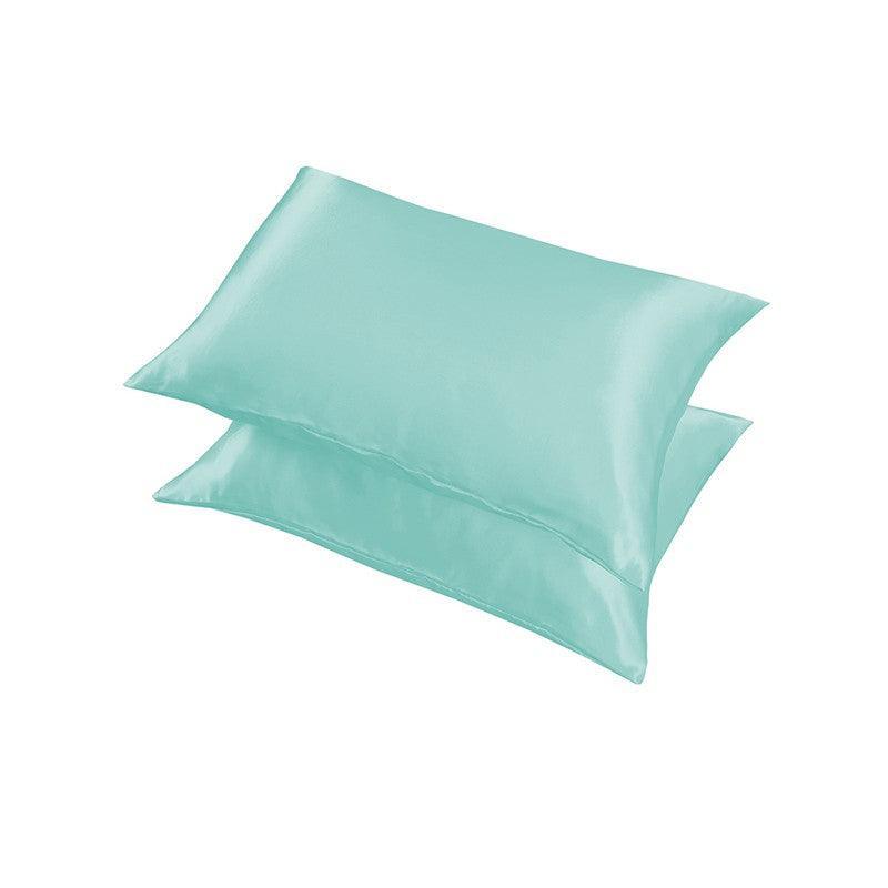 2X Satin Pillow Case Bedroom Pillowcase Cushion Covers Home Decor Luxury Slip - Light Green