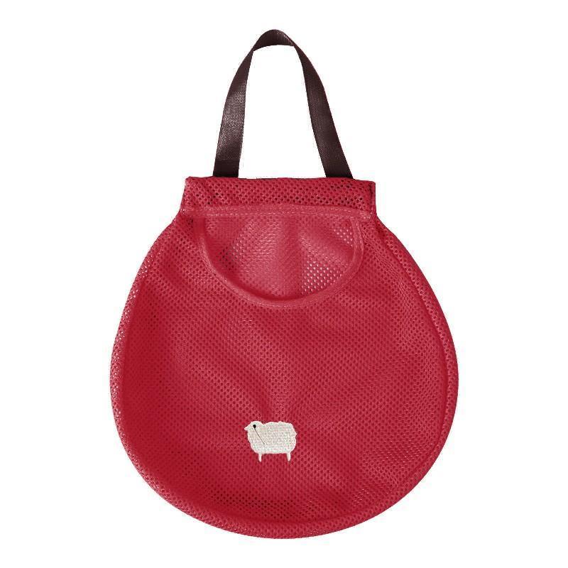 Vegetable Onion Potato Hanging Bag Kitchen Garlic Ginger Mesh Storage Bag - Dark Blue