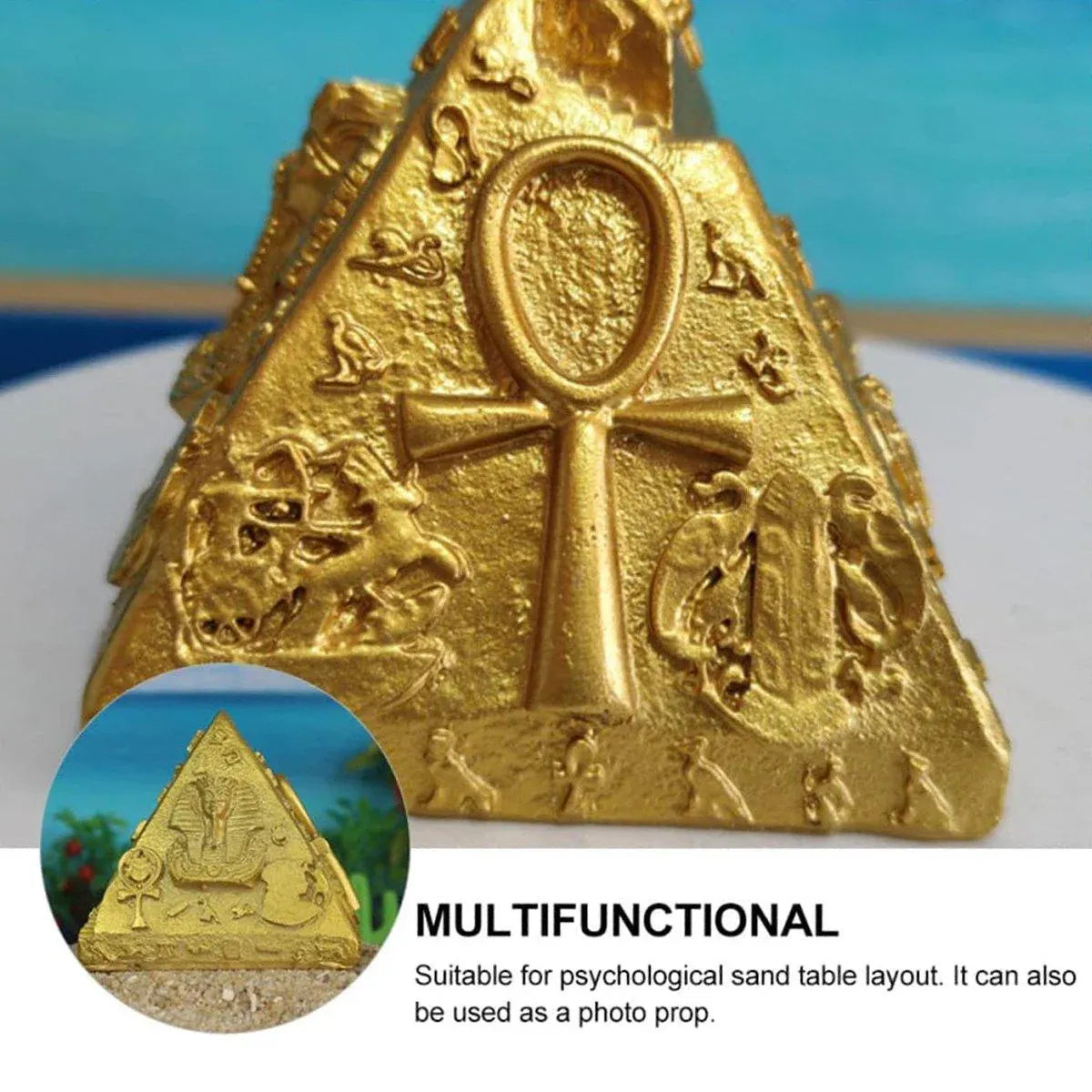 Pyramid Sandbox Sand Accessories Mausoleum Building Model for Creative Play