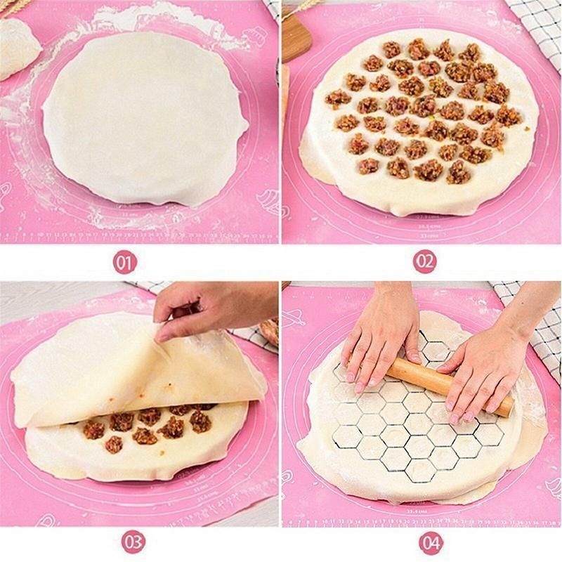Aluminium Alloy Dumpling Mould Maker 37 Hole Ravioli Pierogi Wrapper Tool 25cm