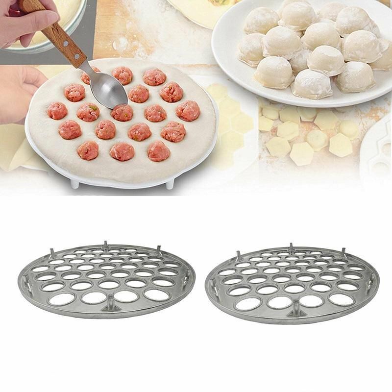 Aluminium Alloy Dumpling Mould Maker 37 Hole Ravioli Pierogi Wrapper Tool 25cm