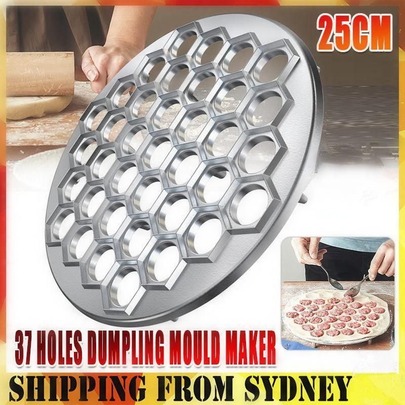 Aluminium Alloy Dumpling Mould Maker 37 Hole Ravioli Pierogi Wrapper Tool 25cm