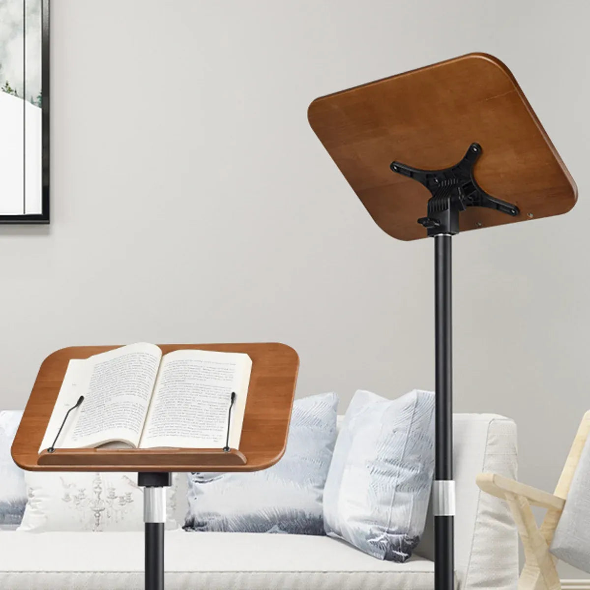 Floor Standing Reading Stand Adjustable Angle Height Sturdy
