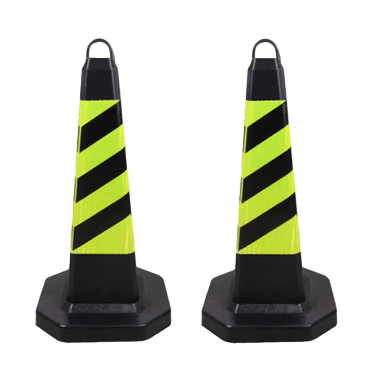 2PCS Rubber Traffic Cone Safety Cone Flexible for Construction