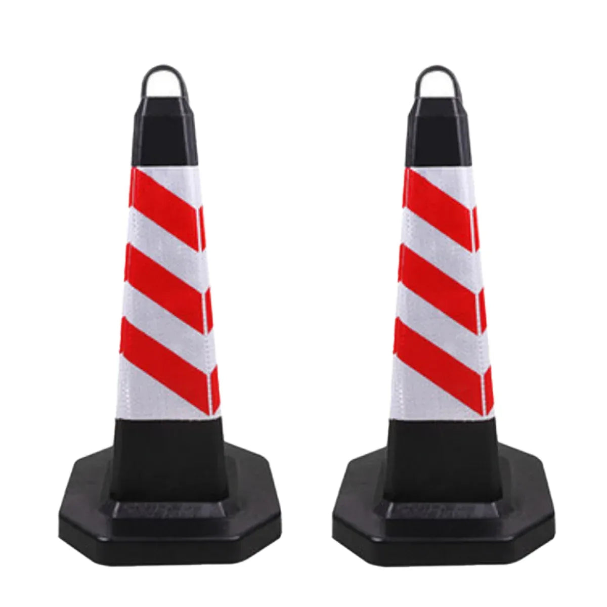 2PCS Rubber Traffic Cone Safety Cone Flexible for Construction