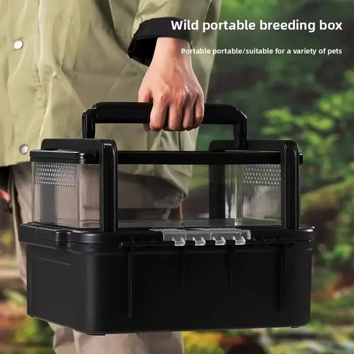Outdoor Reptile Tank Ventilated Terrarium for Lizards Snakes Turtles Pet Habitat